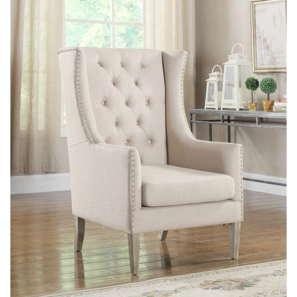 White tufted wingback chair new arrivals